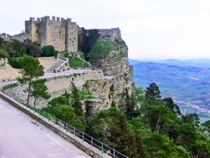 Erice Castle overlooking Western Sicily