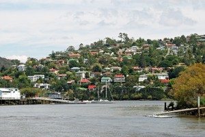 West Launceston on the Tamar River, Tasmania