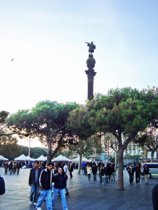 Barcelona - Columbus Monument at the end of Las Ramblas