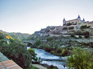 Alcázar de Toledo from the Tagus River