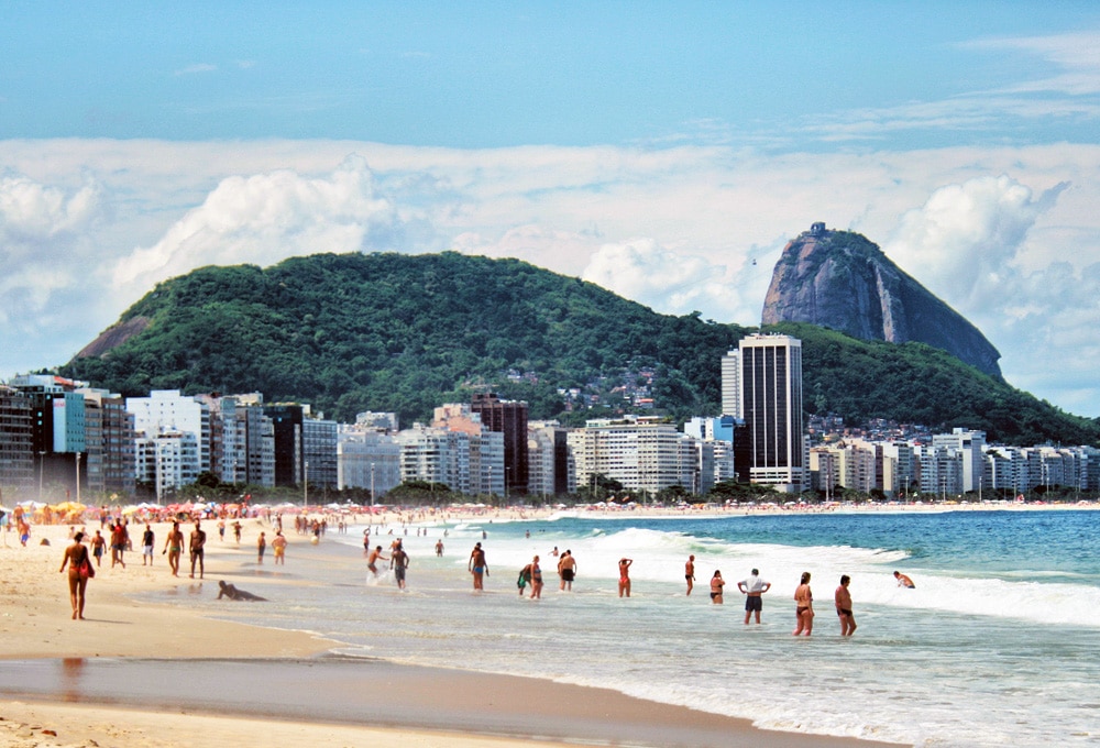 South America - Copacabana Beach and Mt Sugarloaf