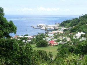 Levuka town from Mission Hill
