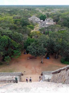 View from Mayan Temple at Ek Balam 