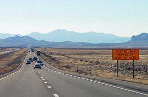 Interstate I-10 Approaching El Paso