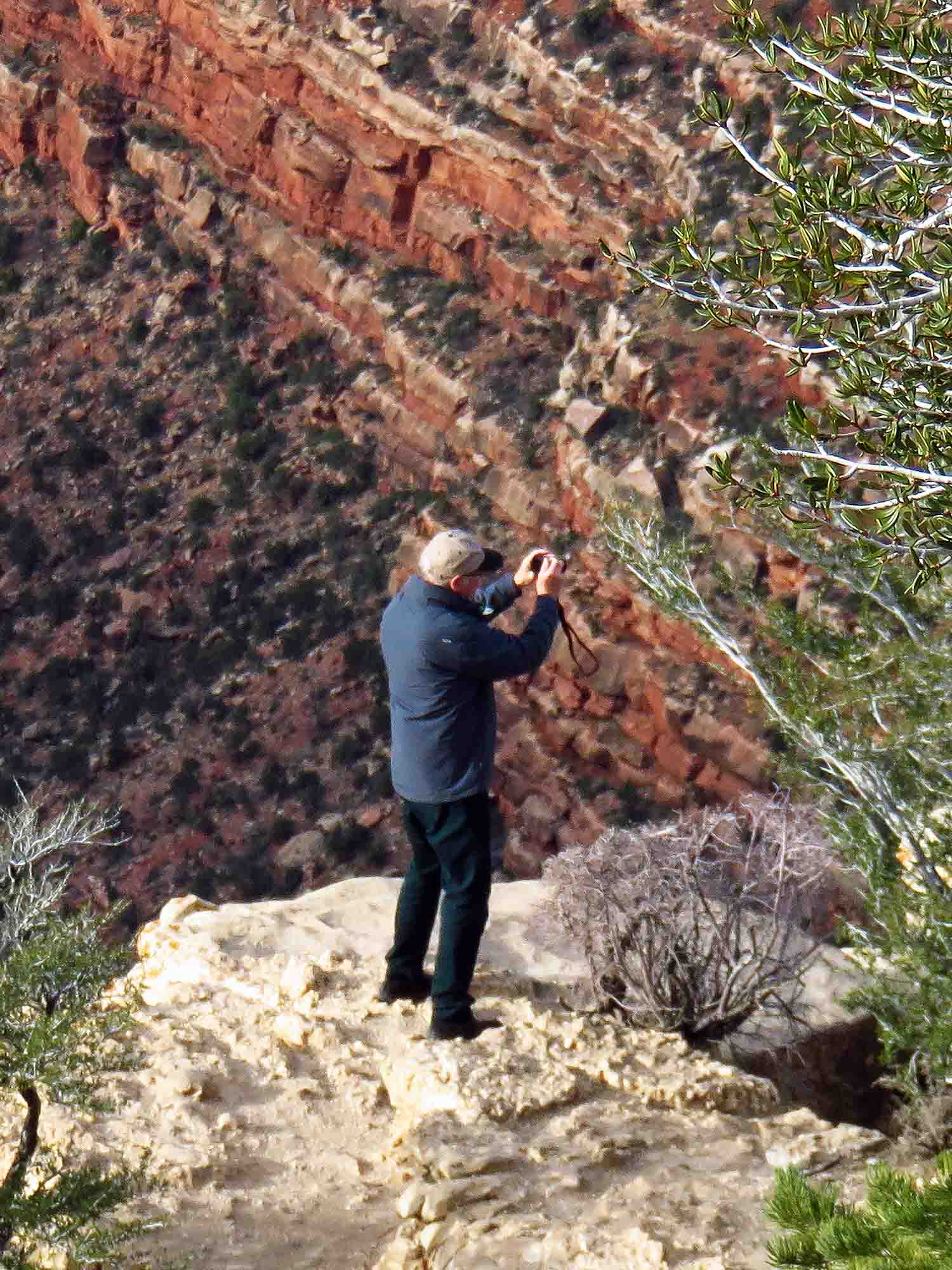 The Author Shooting the Grand Canyon