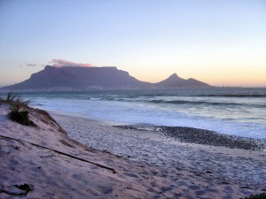 On the bottom tip of Africa, beneath Table Mountain