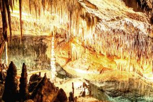 Stalactites and stalagmites of all colours and shapes