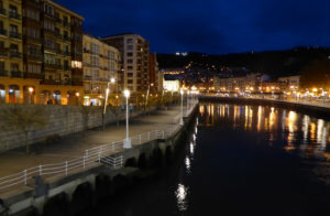 River Nervión near the Old Quarter of Bilbao