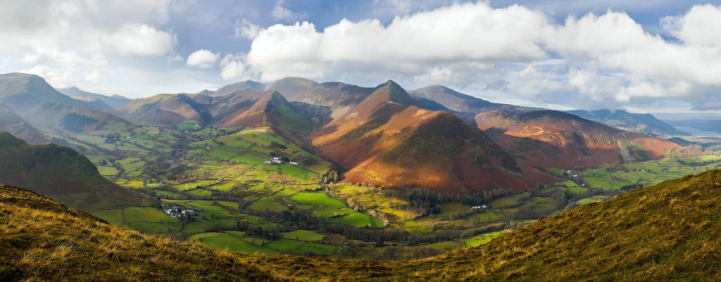 View from Cat Bells summit in the Lake District