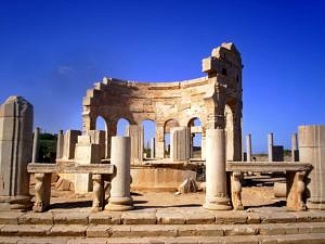 Leptis Magna Roman site in Libya