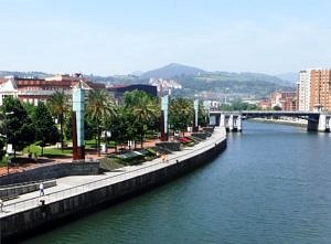 Northern Spain: By the River Nervión in Bilbao