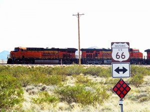 Railroad Running Parallel to Route 66