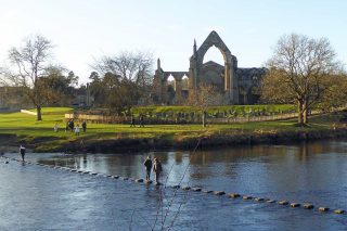 Bolton Abbey from across the River Wharfe